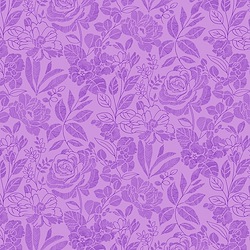 Purple - Tone-on-Tone Floral